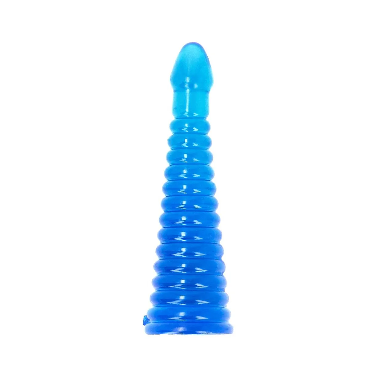 Plug anale Maxi in jelly con rilievi 26,5 cm