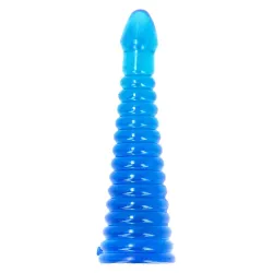 Plug anale Maxi in jelly con rilievi 26,5 cm