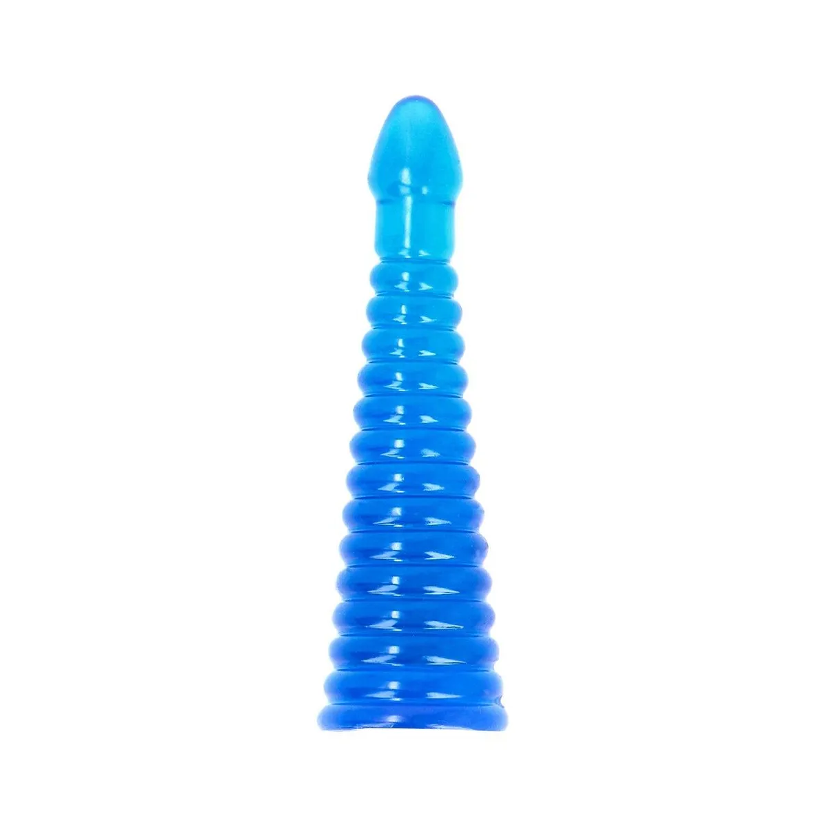 Plug anale Maxi in jelly con rilievi 26,5 cm