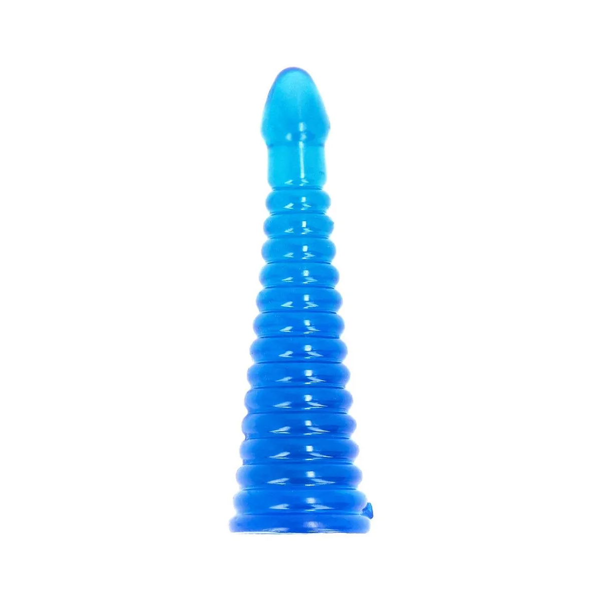 Plug anale Maxi in jelly con rilievi 26,5 cm