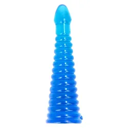 Plug anale Maxi in jelly con rilievi 26,5 cm