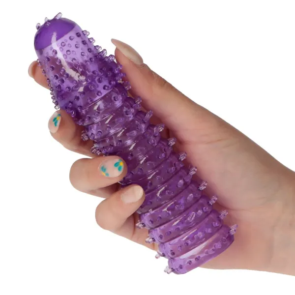Guaina prolunga pene con rilievi stimolanti
