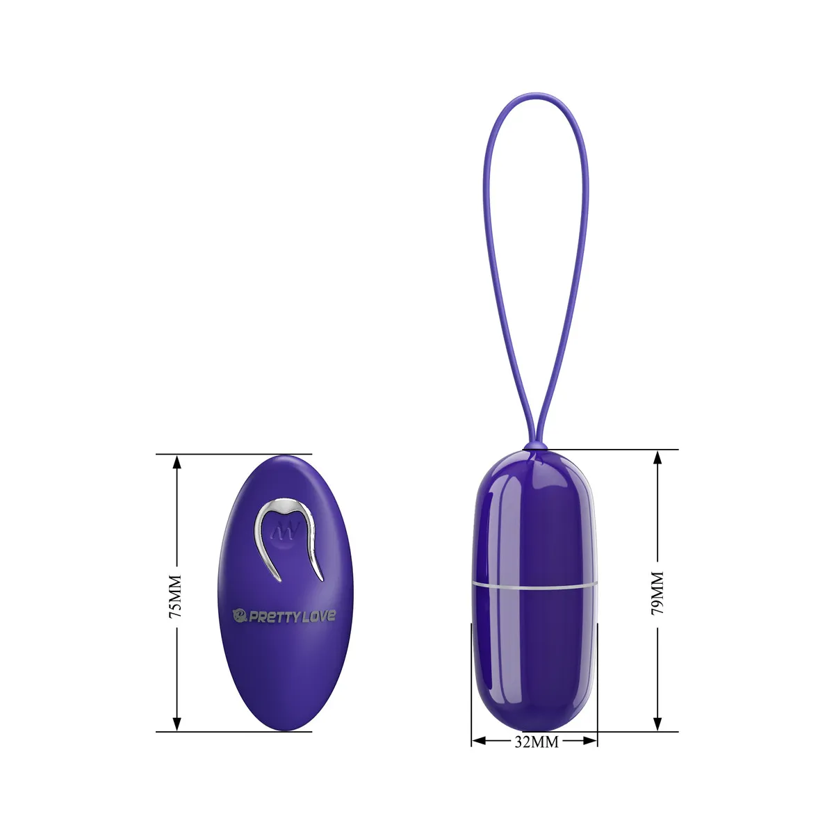 Ovetto Vibrante con telecomando 7,9 cm