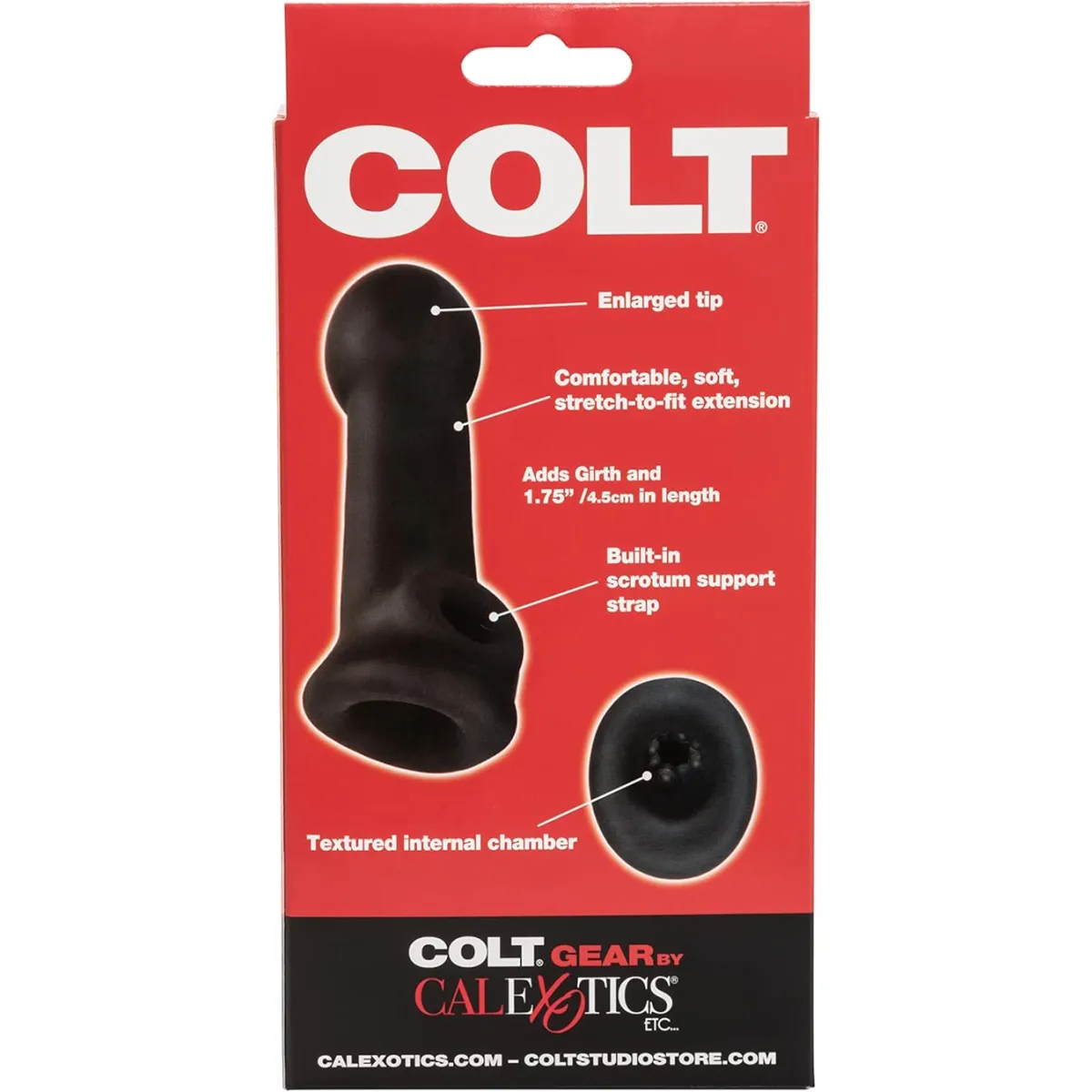 Guaina fallica Colt Slugger nera