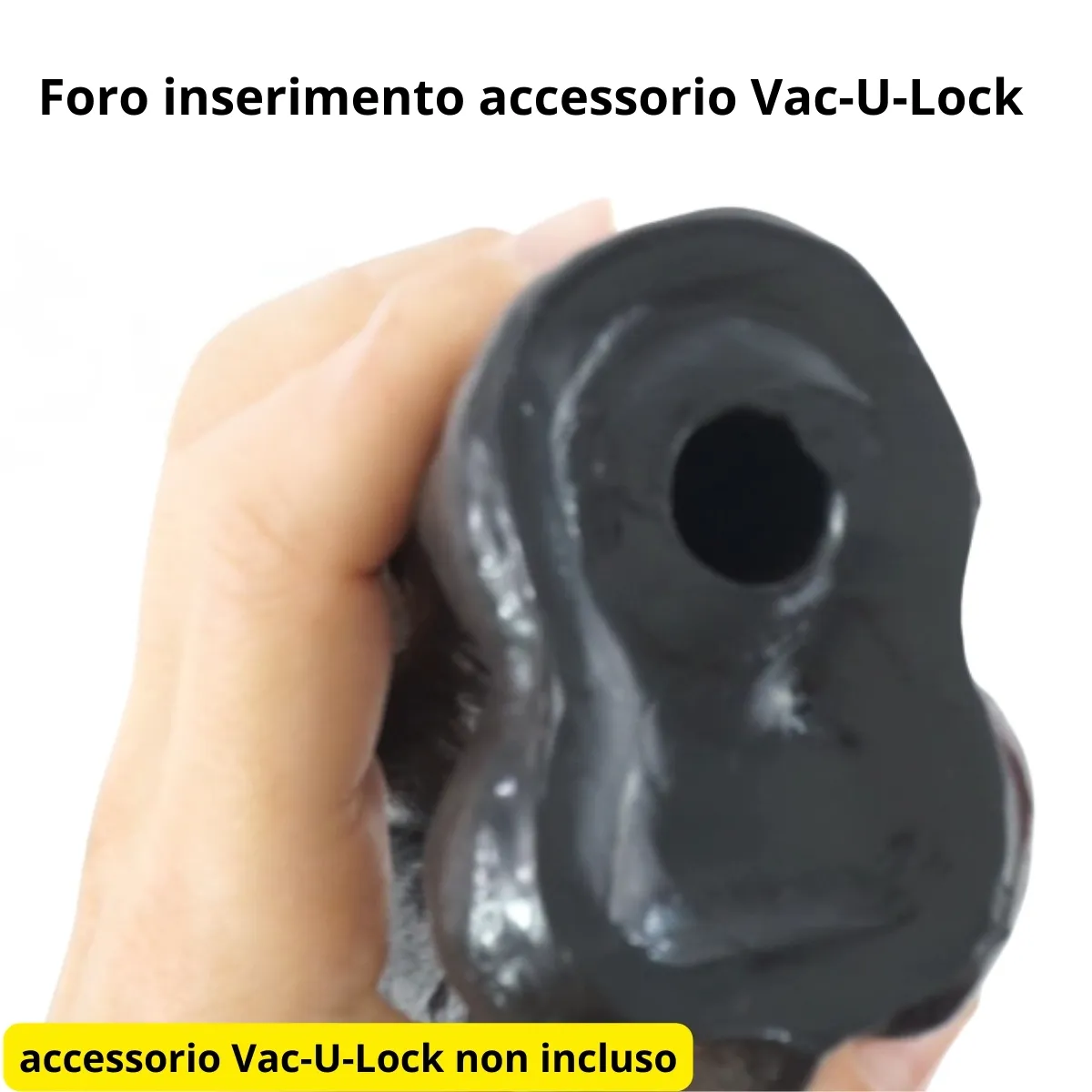 Dildo doppio vac-u-look nero