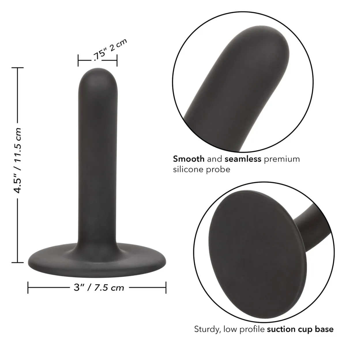 Dildo ventosa per imbracature strapon 11,5 cm
