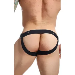 Jockstrap con anello pene giallo Dngeon