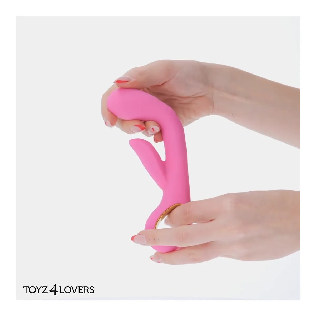 Vibratore rabbit silicone impugnatura anello