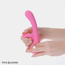 Vibratore rabbit silicone impugnatura anello