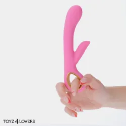 Vibratore rabbit silicone impugnatura anello