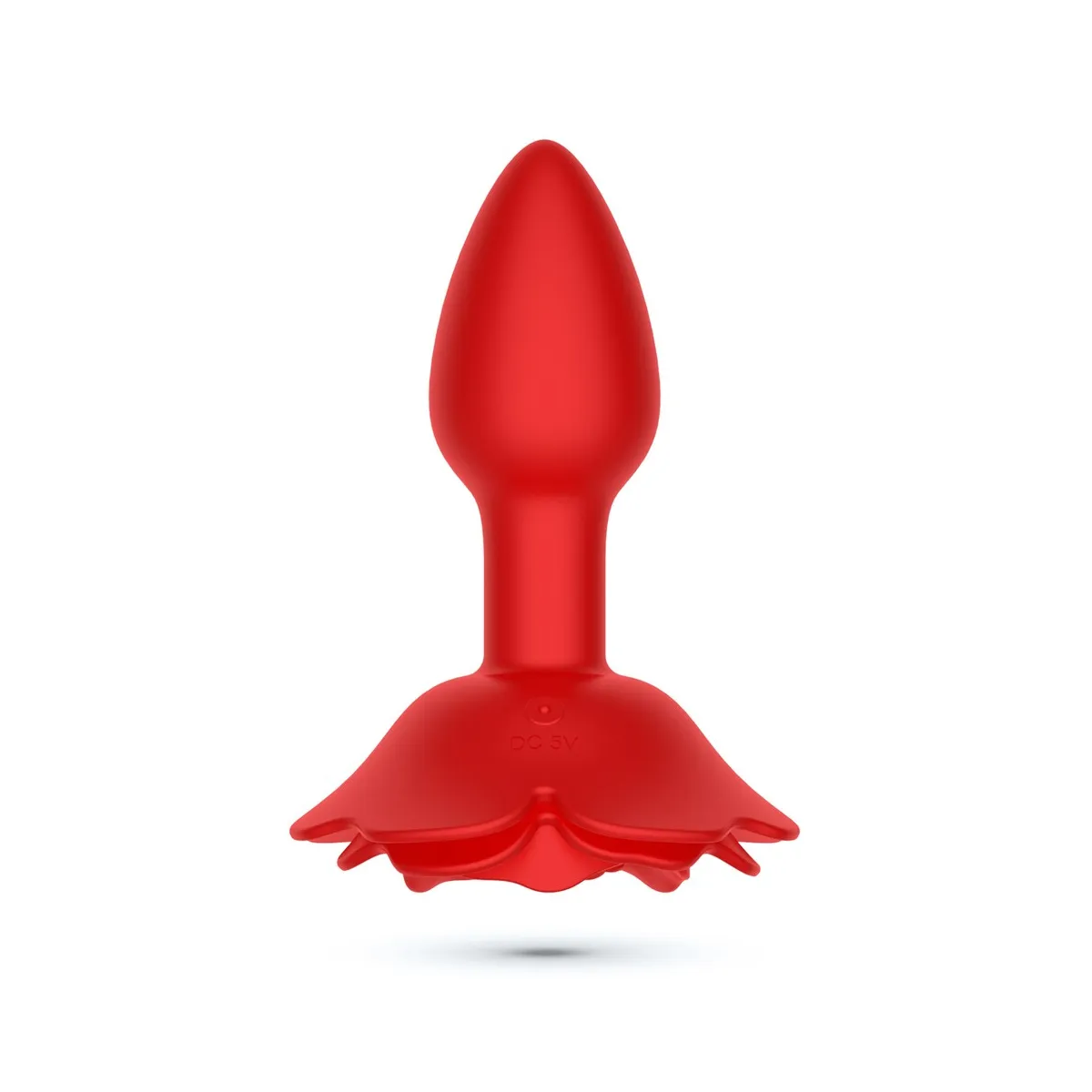 Buttplug vibrante forma rosa telecomandato