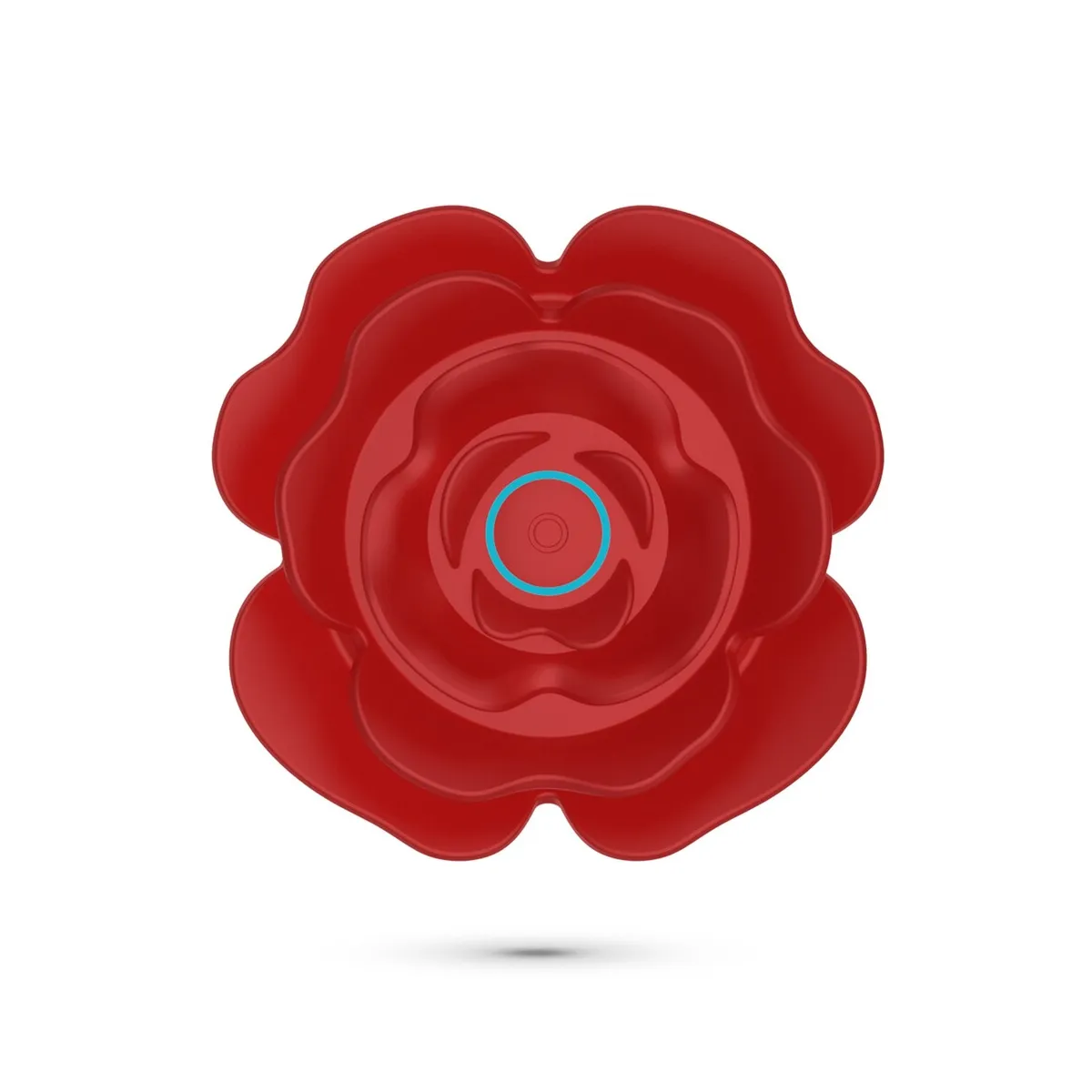 Vibratore anale a spinta a forma di rosa