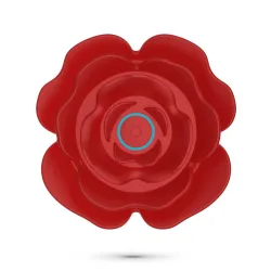 Vibratore anale a spinta a forma di rosa