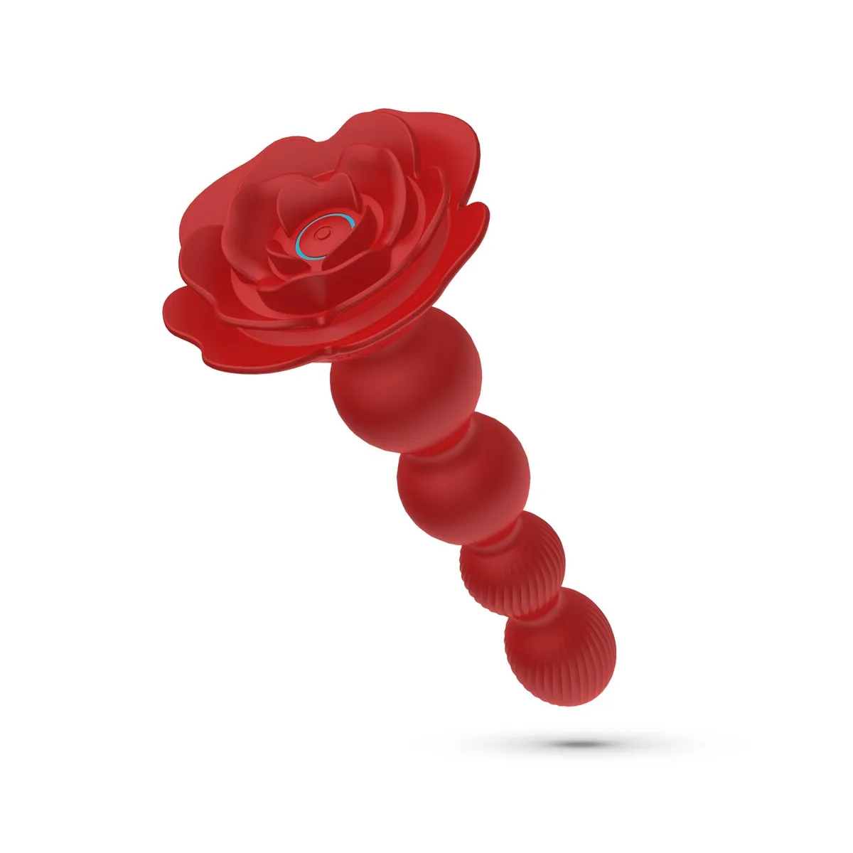 Vibratore anale sfere graduali base a rosa