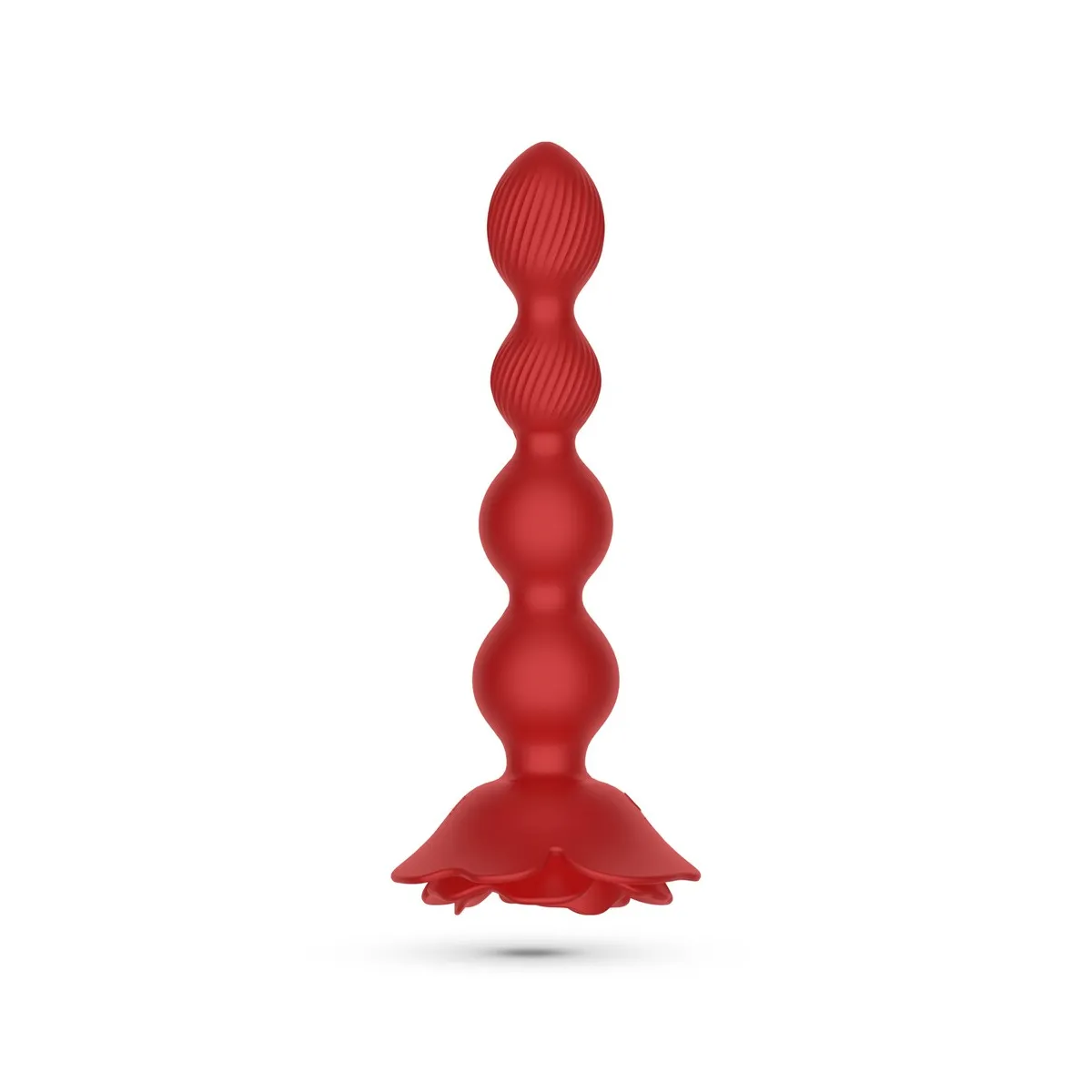 Vibratore anale sfere graduali base a rosa