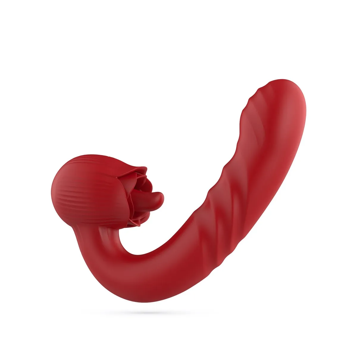 Vibratore Doppio a spinta con lingua