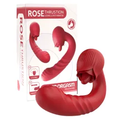 Vibratore Doppio a spinta con lingua