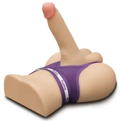 Mini mezzo busto maschile fallo da 18,5 cm