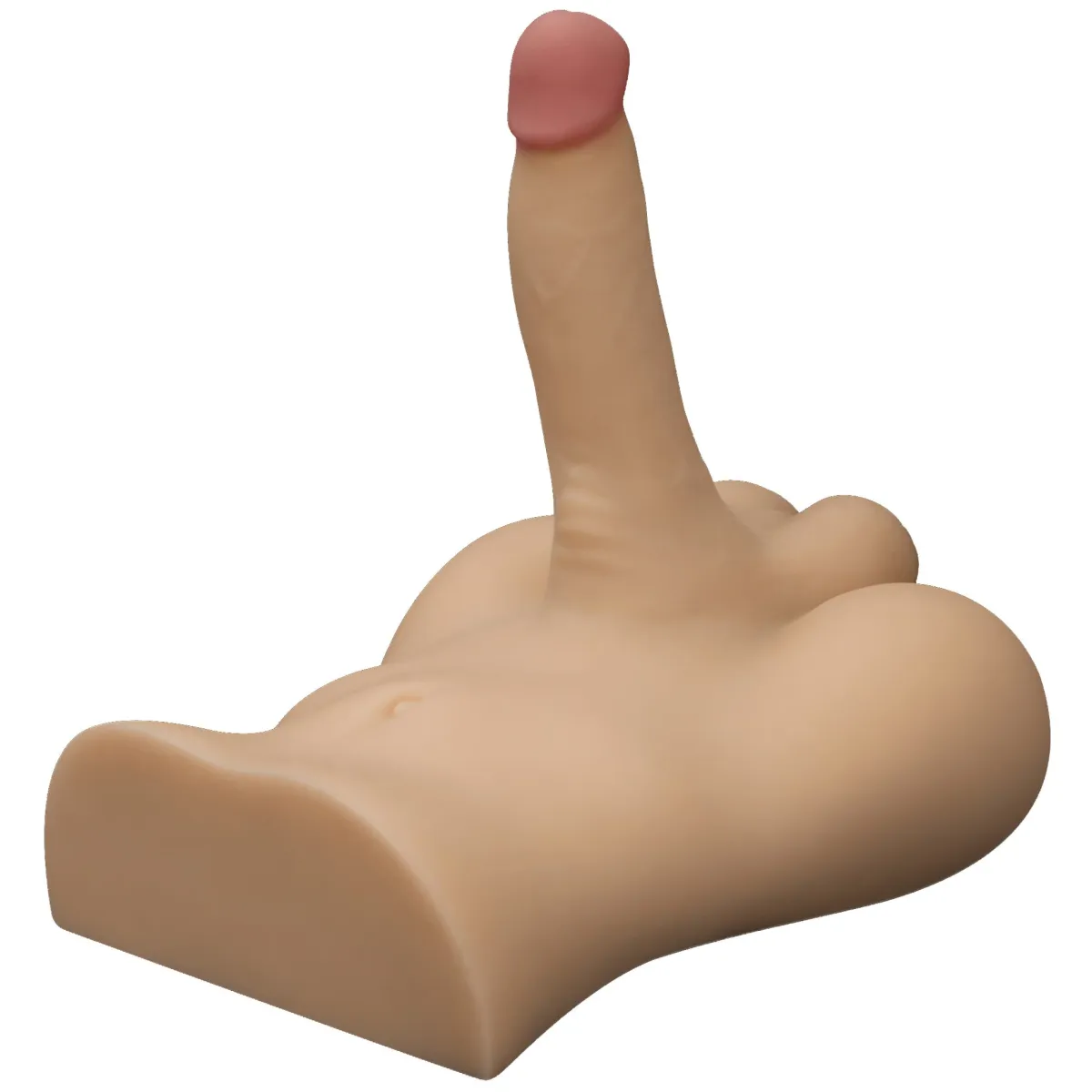 Mini mezzo busto maschile fallo da 18,5 cm