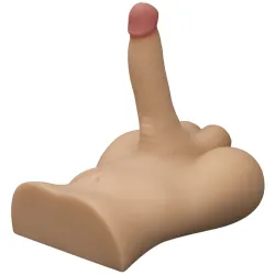 Mini mezzo busto maschile fallo da 18,5 cm