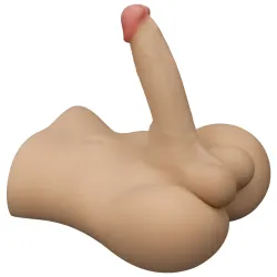 Mini mezzo busto maschile fallo da 18,5 cm