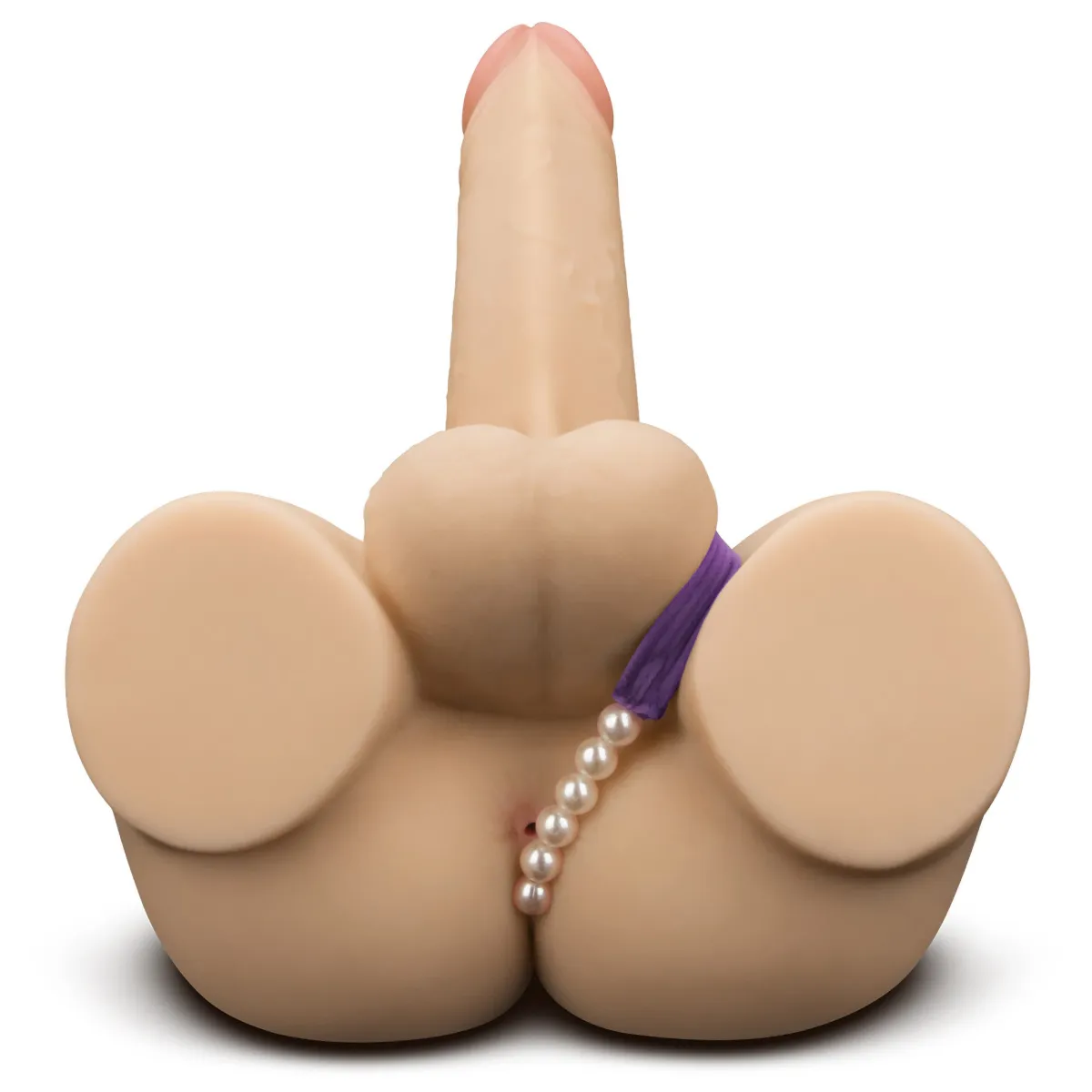 Mini mezzo busto maschile fallo da 14,6 cm