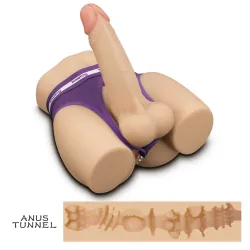 Mini mezzo busto maschile fallo da 14,6 cm