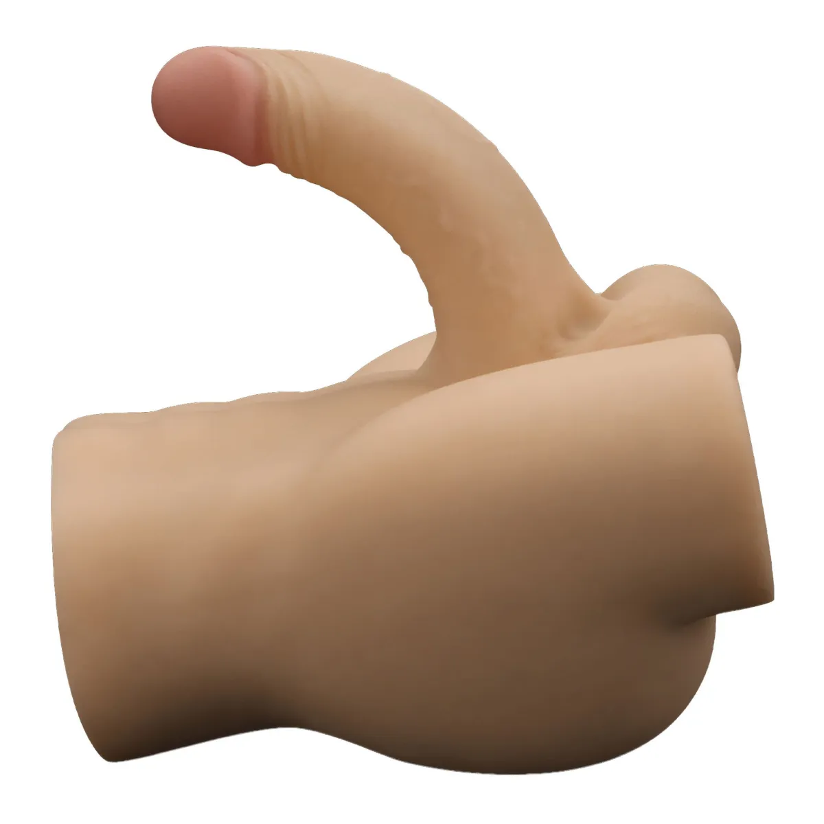 Mini mezzo busto maschile fallo da 14,6 cm