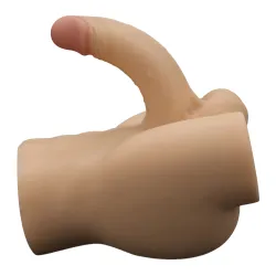 Mini mezzo busto maschile fallo da 14,6 cm