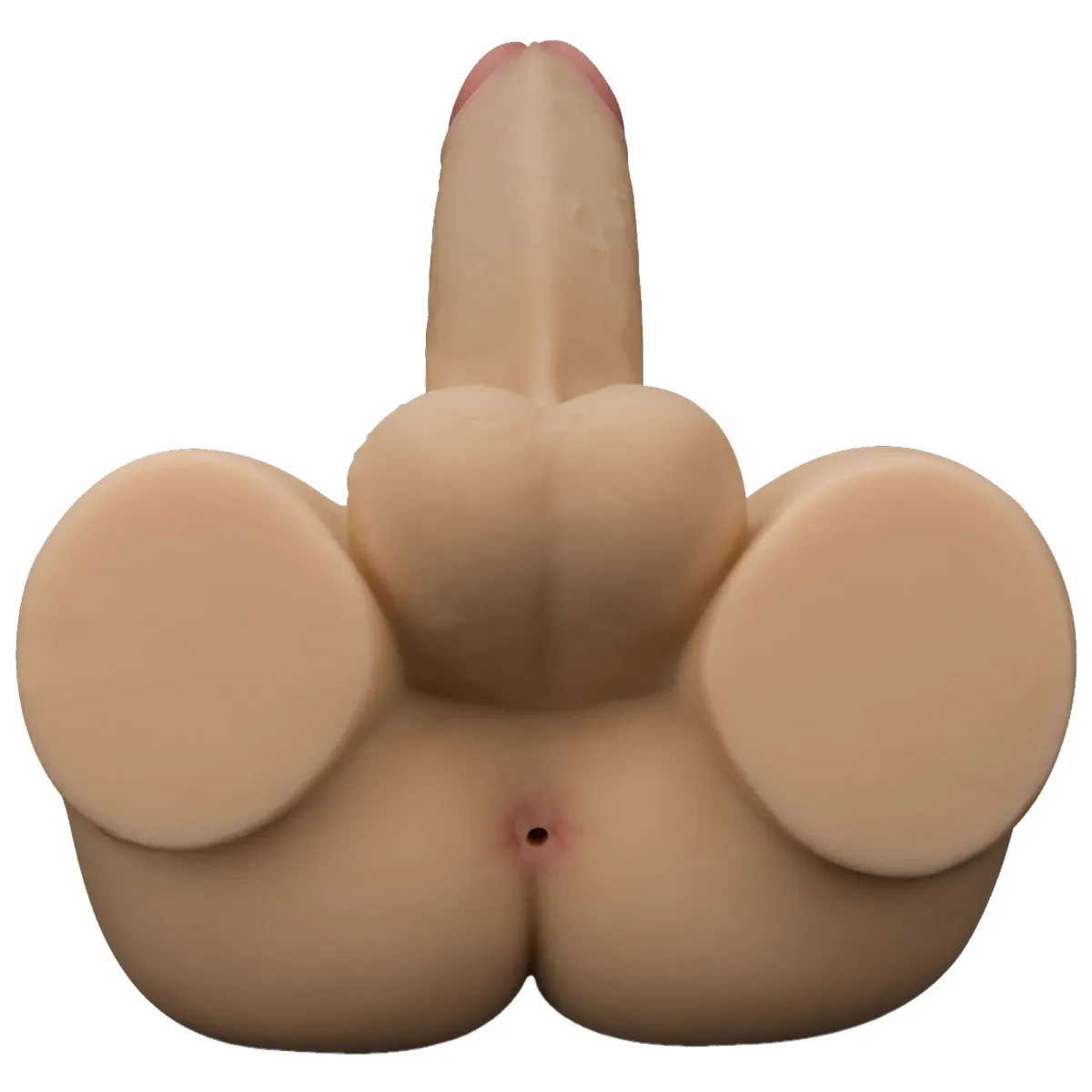 Mini mezzo busto maschile fallo da 14,6 cm