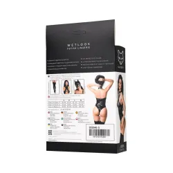 Body Sexy wetlook con zip sul cavallo