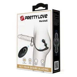 Vibratore prostata con doppio anello pene