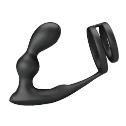 Vibratore prostata con doppio anello pene