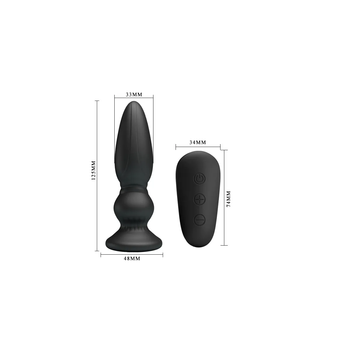 Vibratore anale per prostata con telecomando