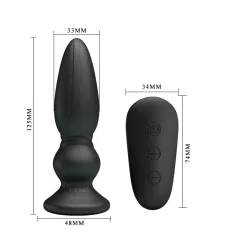 Vibratore anale per prostata con telecomando