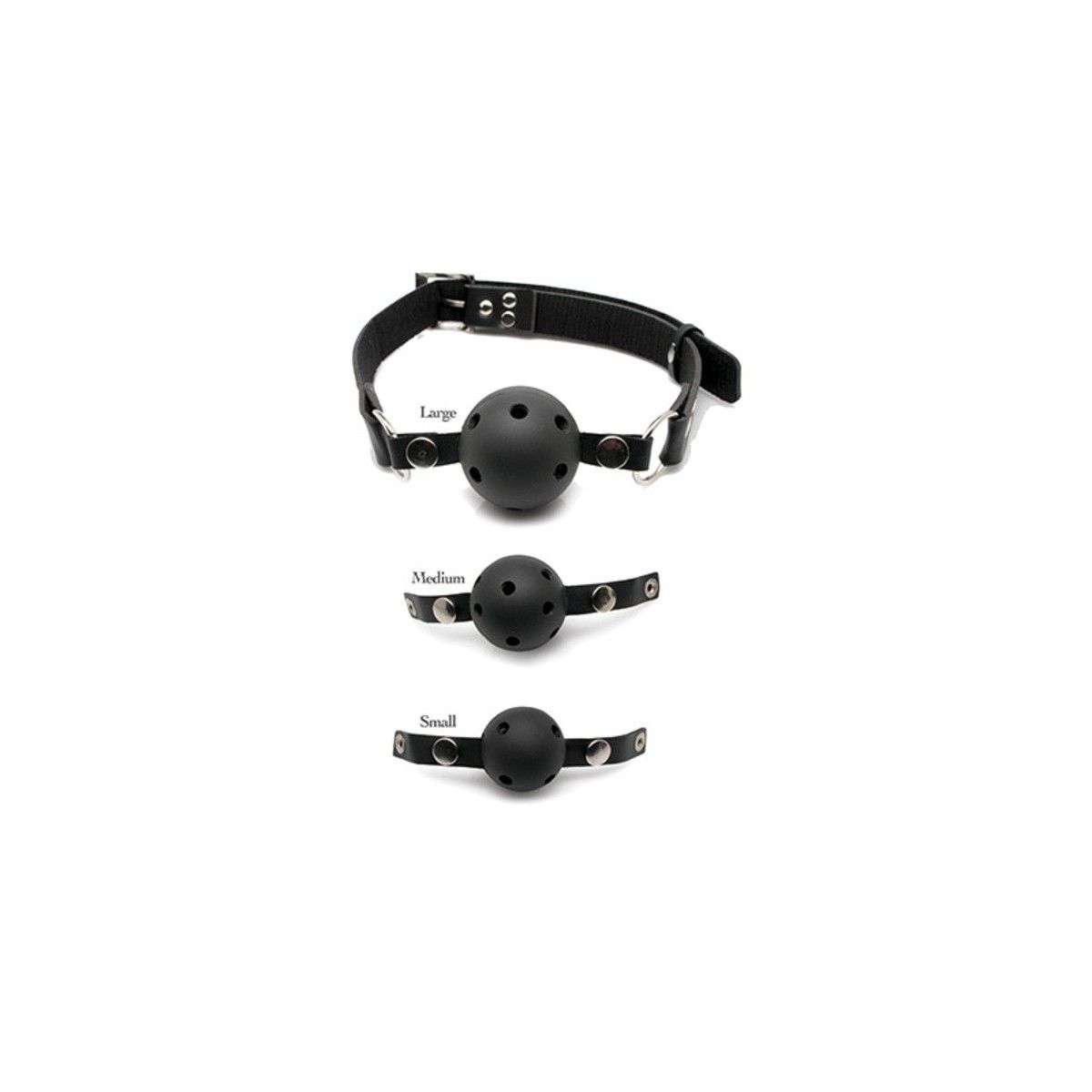 Morsi traspiranti kit 3 pezzi gag ball training system