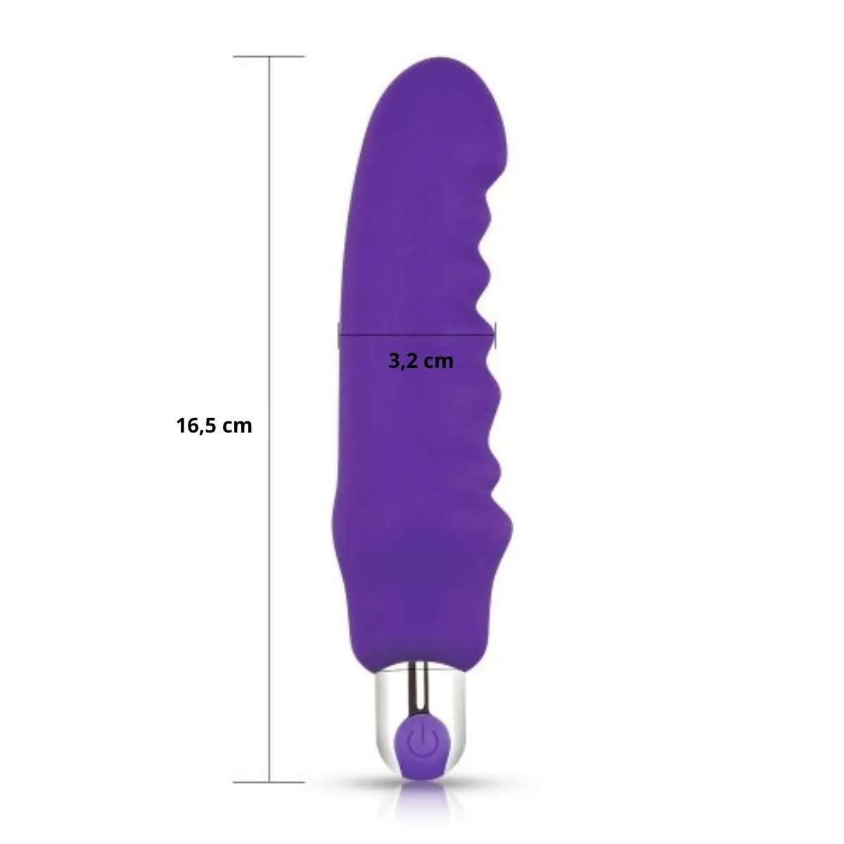 Vibratore Classico rilievi stimolanti 16,5 cm