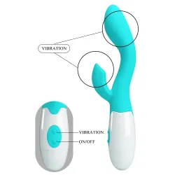 Vibratore rabbit doppia stimolazione 20 cm