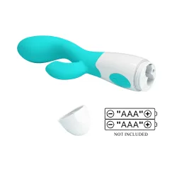 Vibratore rabbit doppia stimolazione 20 cm