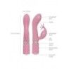 Vibratore rabbit con stimola clitoride rosa Vibratore rabbit con stimola clitoride rosa