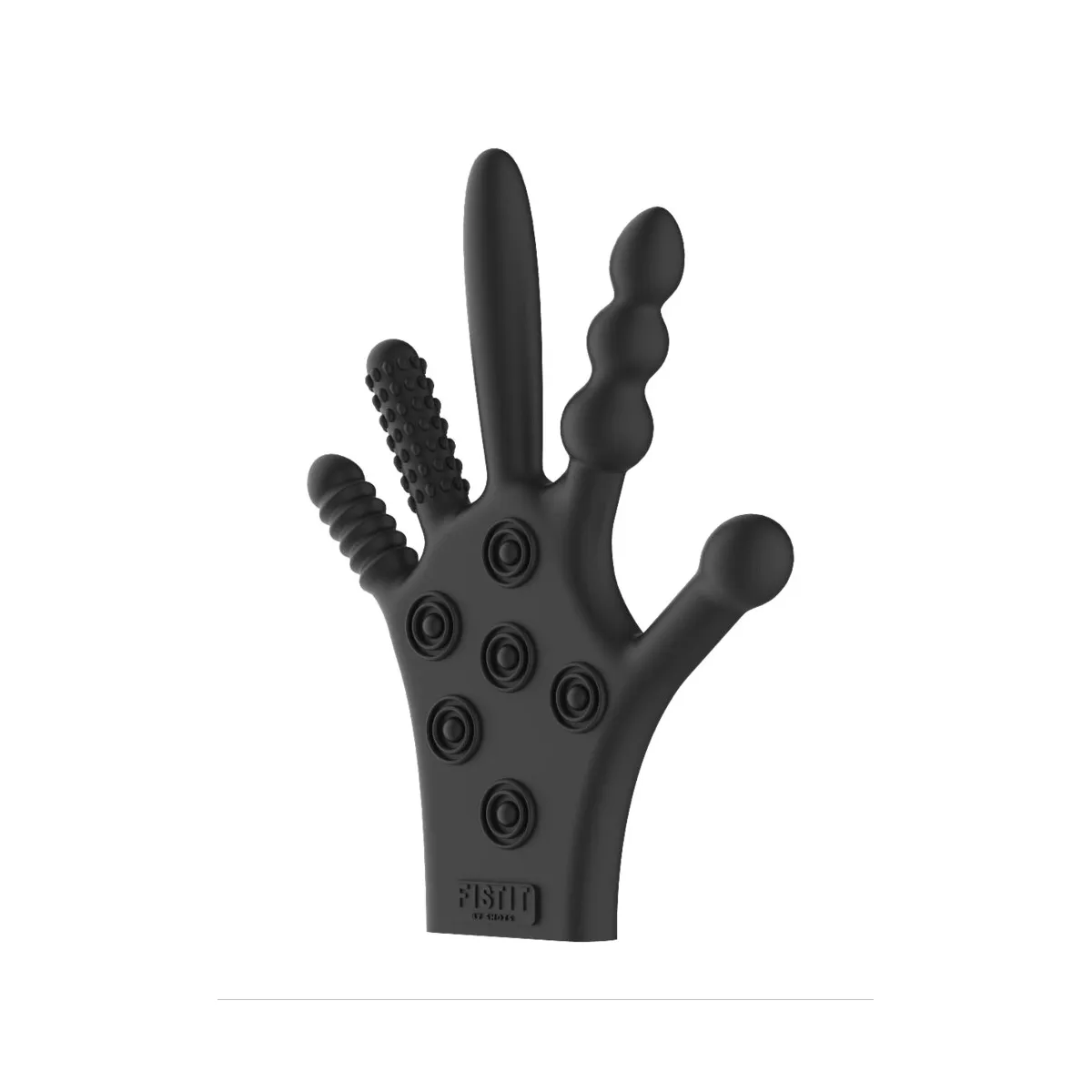 Guanto stimolante in silicone nero