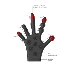 Guanto stimolante in silicone nero