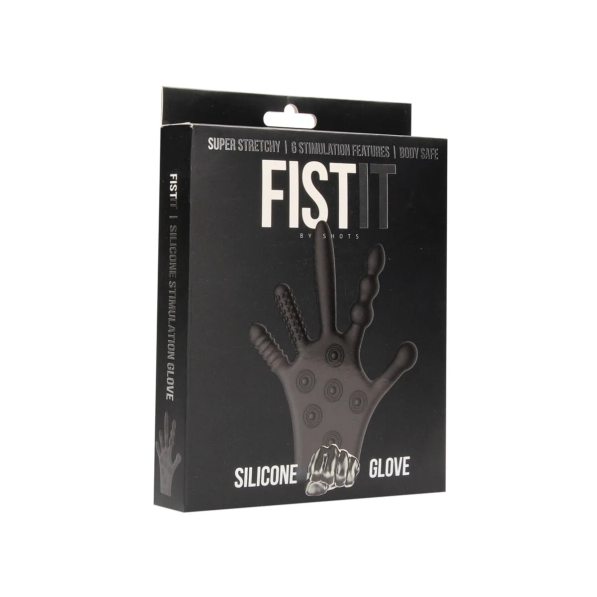 Guanto stimolante in silicone nero