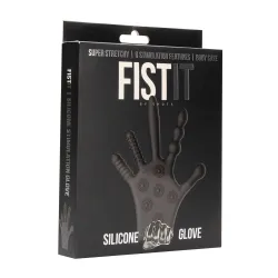 Guanto stimolante in silicone nero