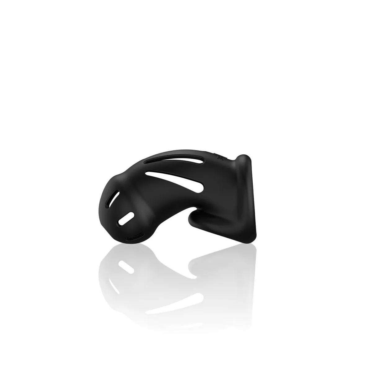 Gabbia pene in silicone nero Mancage