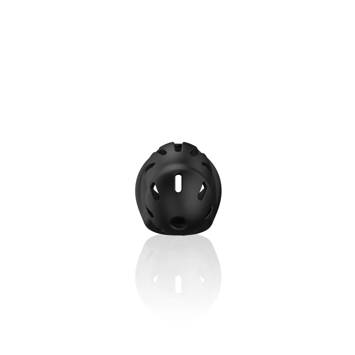 Gabbia pene in silicone nero Mancage