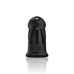 Gabbia pene in silicone nero Mancage
