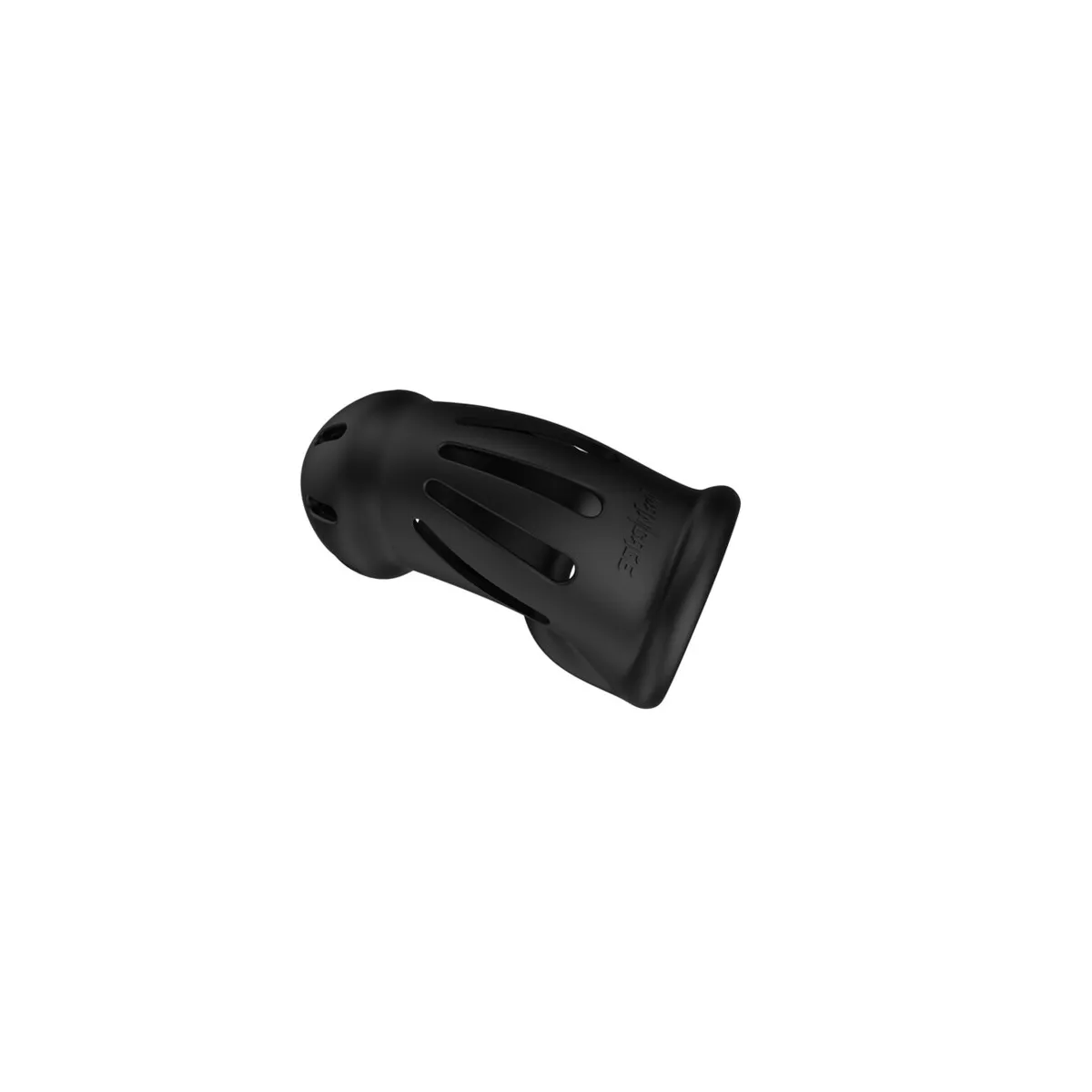 Gabbia pene in silicone nero Mancage
