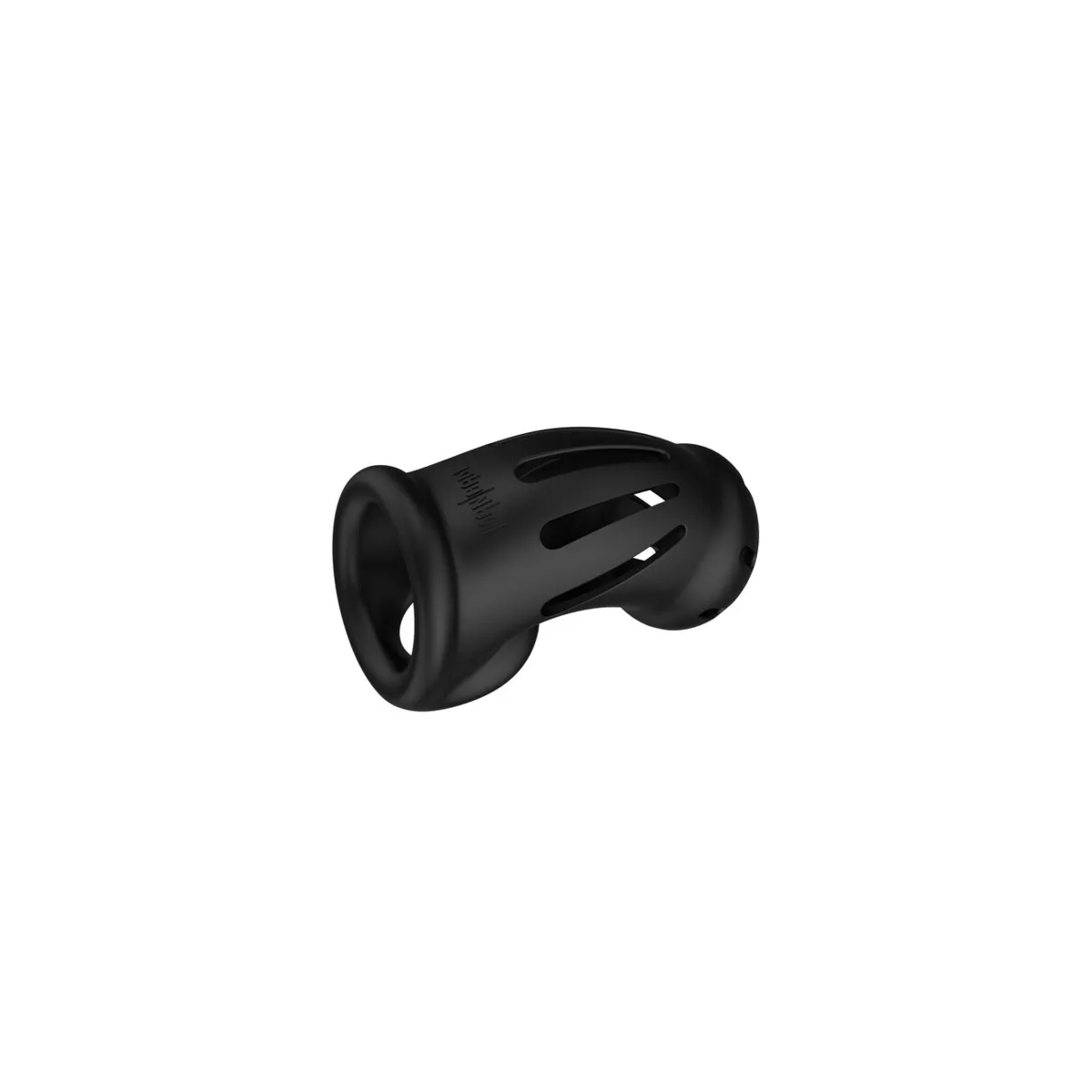 Gabbia pene in silicone nero Mancage