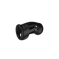 Gabbia pene in silicone nero Mancage